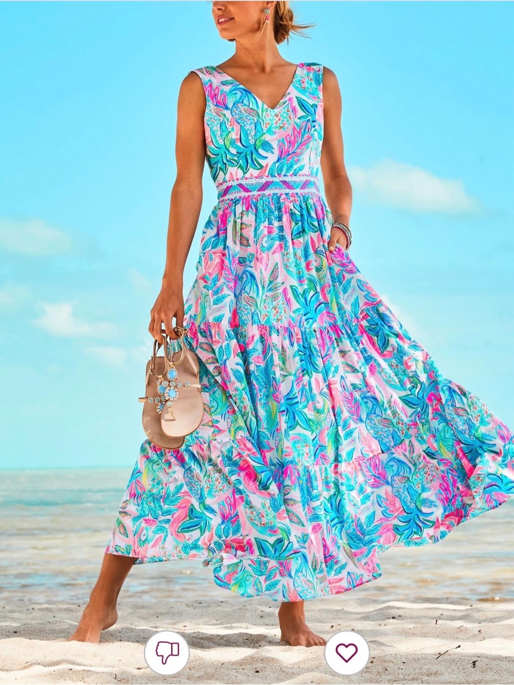 Lilly Pulitzer Charleen Maxi Dress Resort White Toucan Do It Better 💕 HTF 💕 NWT - Picture 3 of 8
